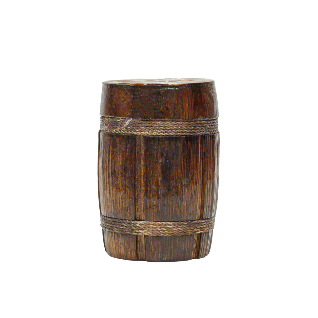 Barrel-Shaped Wooden Shot Glass